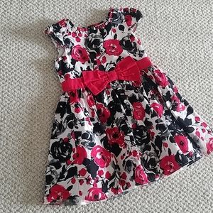 Red and white dress evieangel size 3-4